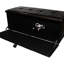 Banc de rangement rembourré en cuir brun de 18,5 po de hauteur, poignée avant à charnière, charnière simple pour plus de stabilité, rangement de 38,5 po de long, pieds de 2 po x 3,5 po, poids du produit 46 po, largeur de 17 po, banc en H 15,5 po sans poids