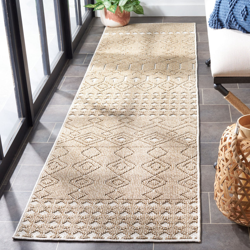 Global Southwestern Indoor/Outdoor Area Rug, Runner 2'2" x 8'