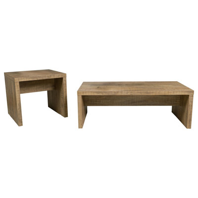 Ensemble de table basse et de table de bout 2 pièces Brianna Mango