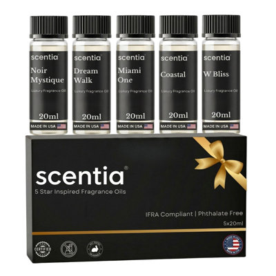 My Way Hotel Diffuser Oil | Aromatherapy Fragrances Inspired By 5-star Hotels | Luxurious Scents Gift Set-5x20ml Bottles Set-the 1 Hotel Miami Beach & 5-star Hotels