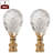 Center Cut Design Faceted Crystal Lamp Finial