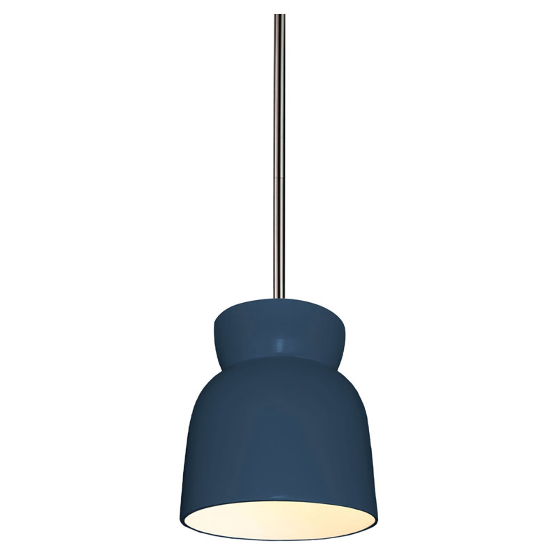 (6) Luminaire suspendu en forme de sablier, Bronze foncé, Ciel à minuit