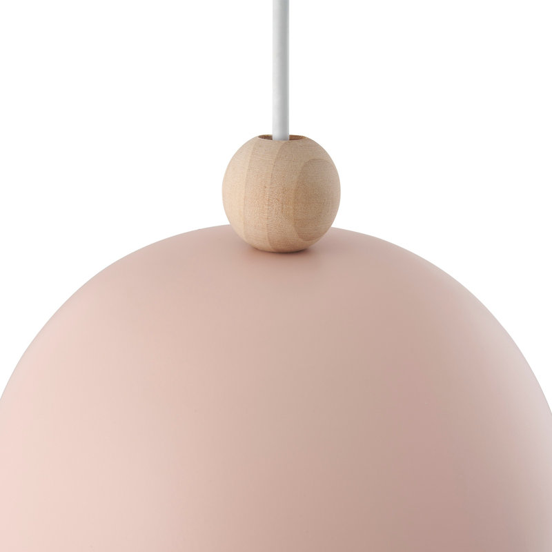 Gaston 1 - Light Satin Unique/Statement Pendant, Dusty Rose