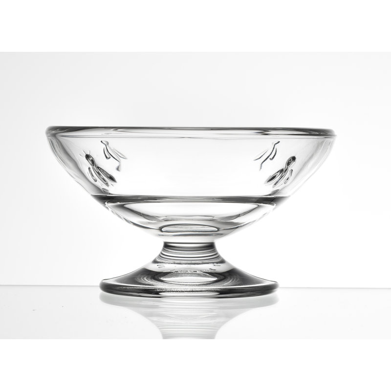 Abeilles Glass Dessert Bowl