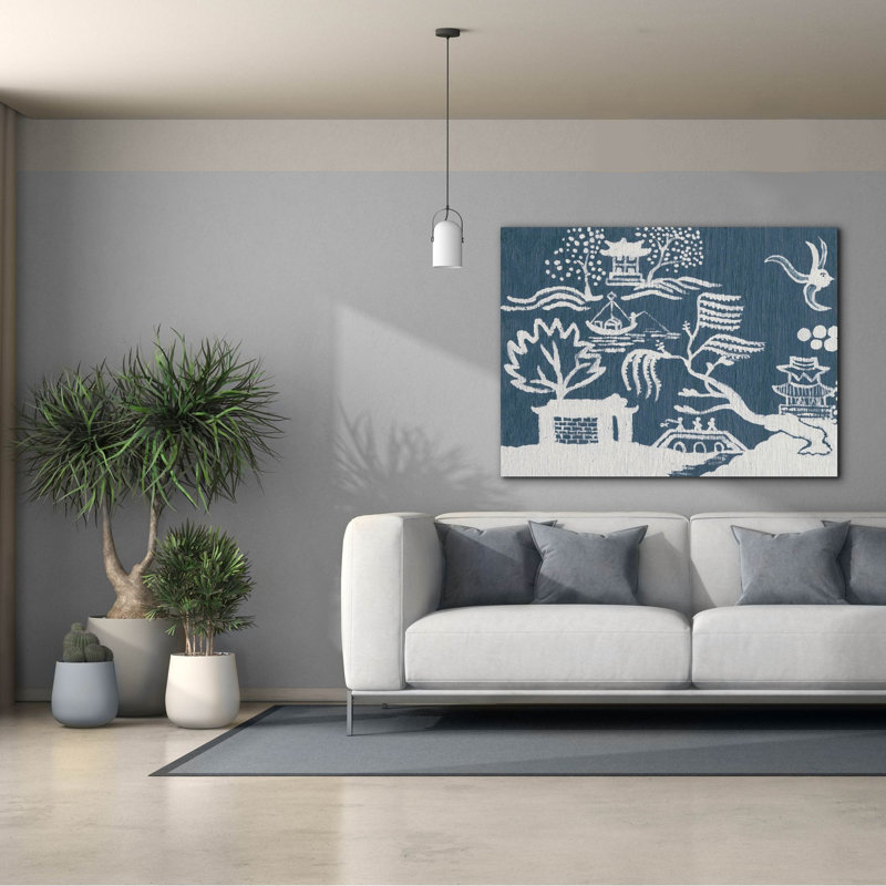 «Tea Room 1» par Alicia Ludwig, art mural sur toile, H 40 po x l 54 po x P 1,5 po
