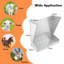 Sheep Wall-Mounted Hay Rack 2-In-1 Hay&Grain Feeder Handing Livestock Feeder