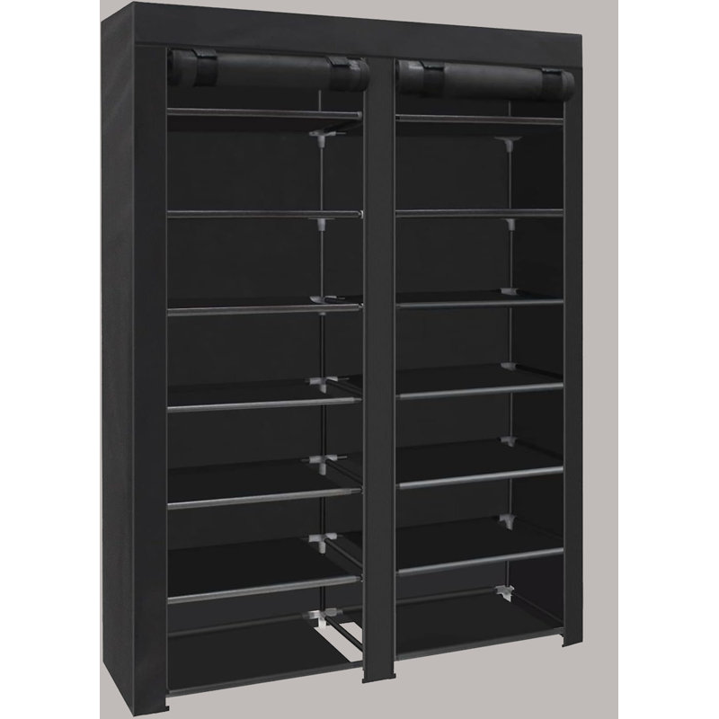 20 Pair Shoe Rack, Black