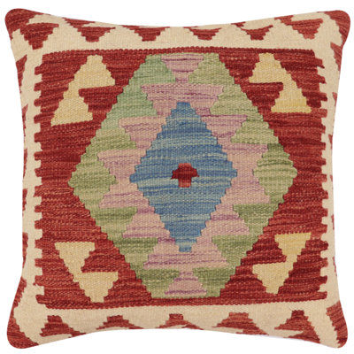Tribal Kilim Pillow No Decorative Addition Throw Pillow