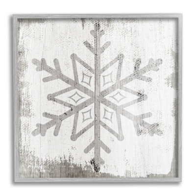 Forme de flocon de neige d'hiver rustique at-249