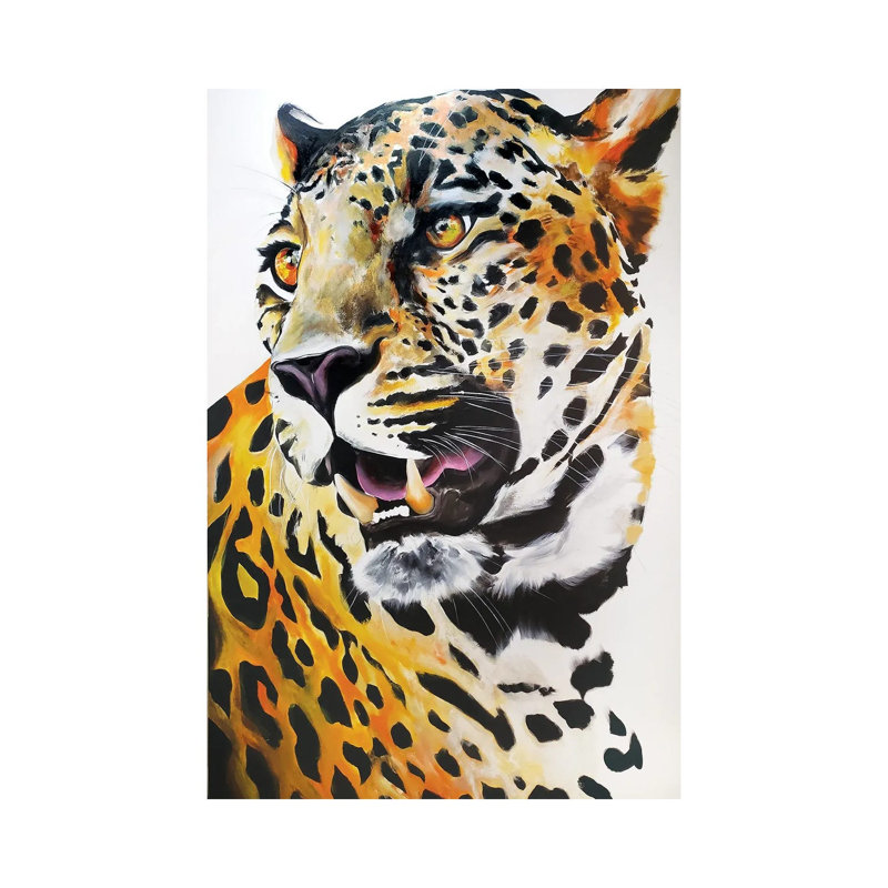 Cheetah by Chance Watt - Wrapped Canvas Painting, 20.32 cm H x 30.48 cm W