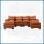 Grand canapé modulaire moderne en U en chenille pour salon - structure durable Confort moelleux