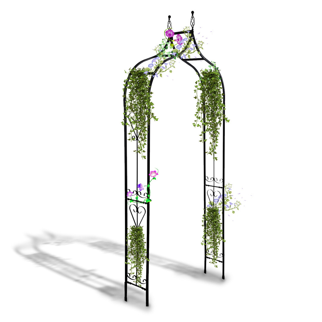 Scendor Garden Arch Arbor Iron Trellis Plants Stand Special Closed Angle For Garden Climbing Plants SCENDOR