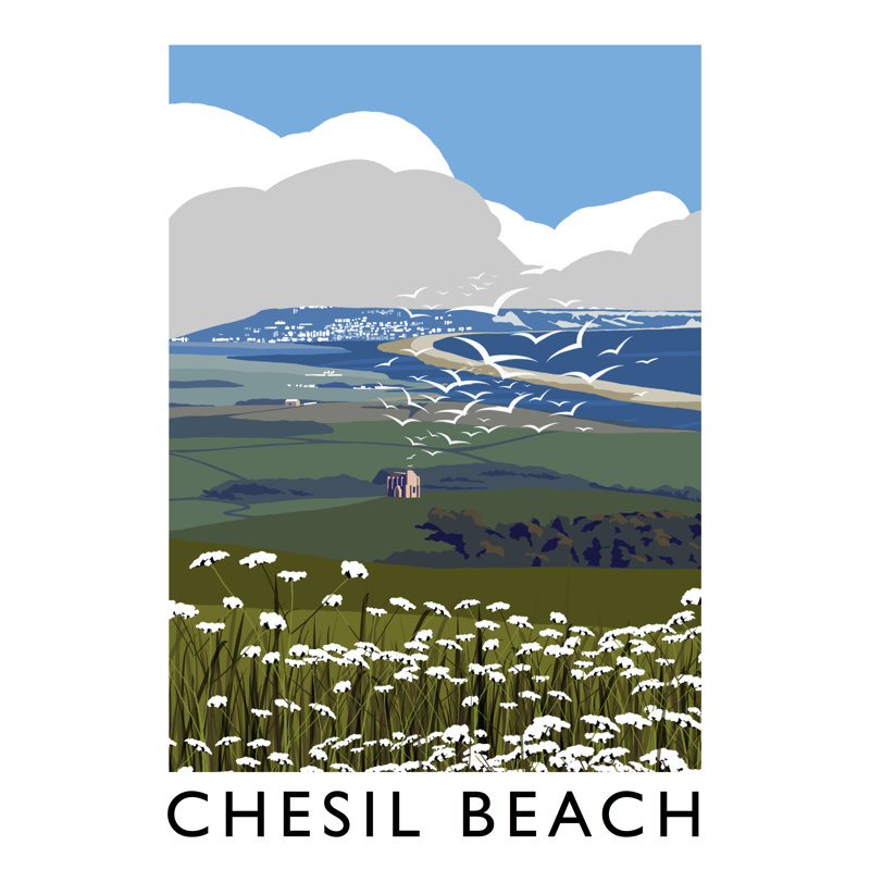 Chesil Beach 1 by Richard O'Neil - Print, No Frame, 40 cm H x 30 cm W x 1 cm D