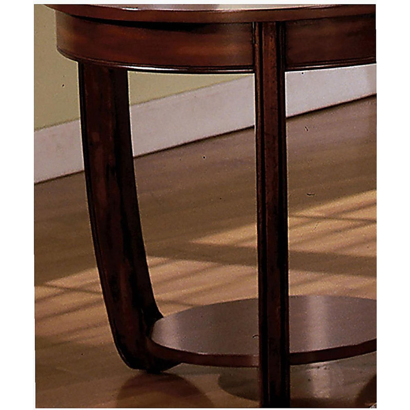 Table de bout cerisier foncé 1 pièce