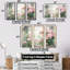«Pink Blossoming Country Window Gaze III», art mural floral-984016068-984016066