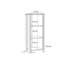 Lanham 115.1cm H x 47cm W Standard Bookcase