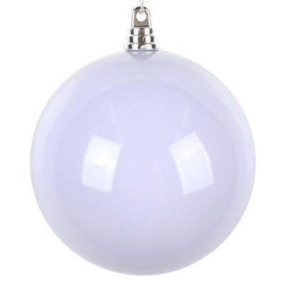 4" High-Gloss Ball Ornament. Includes 6 ornaments per bag.