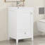 Meuble-lavabo de 20 po avec lavabo, armoire de salle de bain avec porte à fermeture douce, support de rangement et tiroir, meuble-lavabo-691479706
