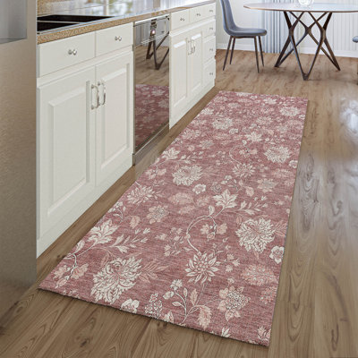 Premium Machine Washable Prisco Blush Rug