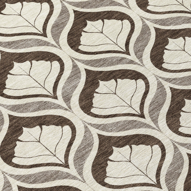 Machine Washable Indoor/Outdoor Jourdan ACN2379 Geometric Rug, Rectangle 1'8" x 2'6"