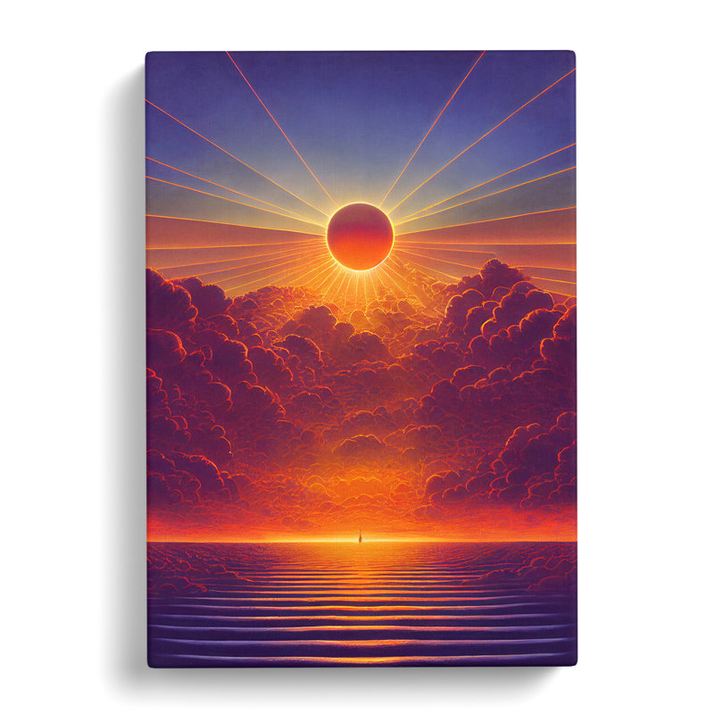 XC1022-2396X Handsome Sunset View - Wrapped Canvas Print, 60cm H x 40cm W x 3cm D