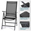 Fauteuil inclinable en métal pour l'extérieur