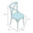 Prompton 'X'' Metal Restaurant Chair-158781930-158781934