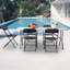 Table de camping d'extérieur rectangulaire L 72 po x l 30 po Sazi