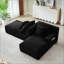 Méridienne double compressible avec porte-gobelets - aucun assemblage, causeuse moelleuse moderne pour une détente intérieure-132953097