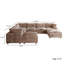 Canapé modulaire avec repose-pieds 8 pièces 8 pièces-2035828041