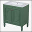 Meuble-lavabo de style rétro 30 po avec lavabo, deux portes, charnières à fermeture douce et tablette réglable pour un rangement élégant-339031319-339031316