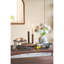 S/2 Brown Birch Wood Candle Holders with Spiral Design