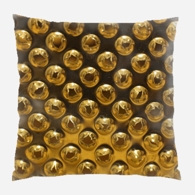 Coussin décoratif en métal