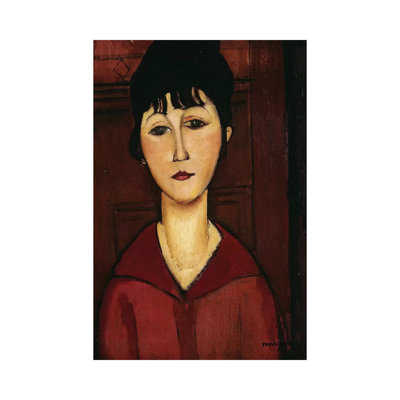 Head Of A Young Girl, 1916 by Amedeo Modigliani - Wrapped Canvas Painting