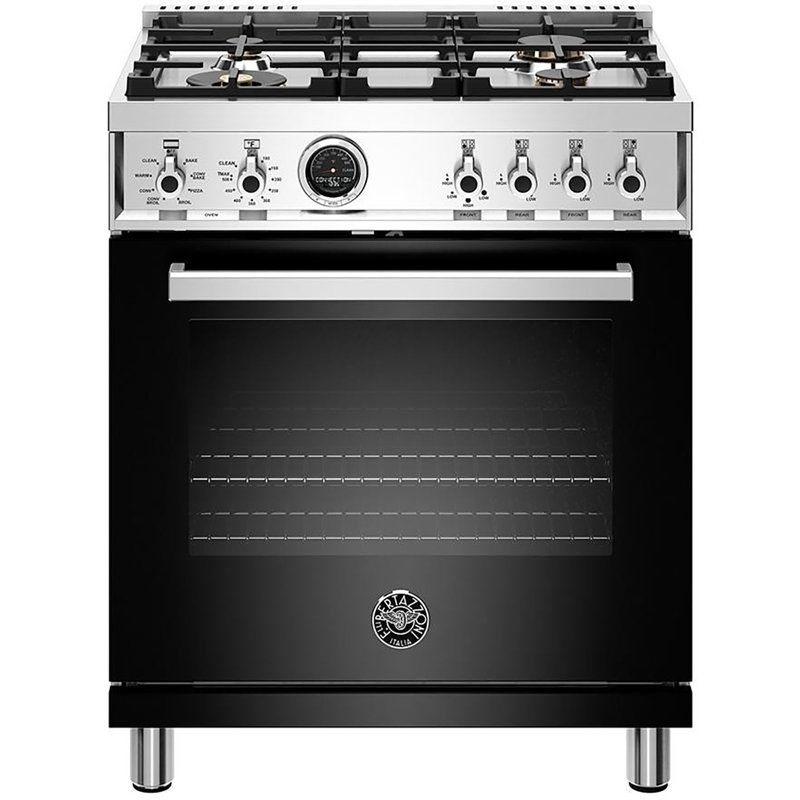 Bertazzoni 30 in. W Smart Gas and Electric Range, Nero