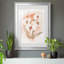 «White and Coral Orchid I» - Peinture sur toile encadrée-1825629510-1825629509