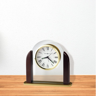 Derrick Modern & Contemporary Analog Quartz movement / Crystal Clock with Alarm