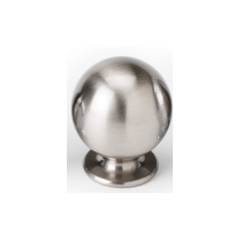 Round Knob, Polished Chrome, 1.25" H x 1" W x 0.75" D