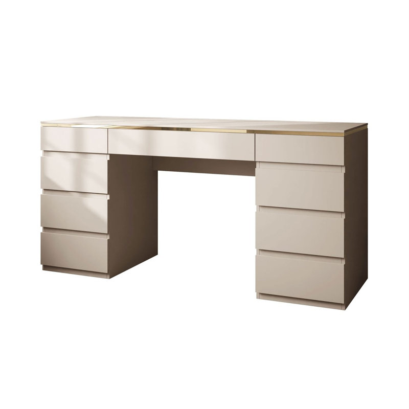 Standing Desk, Cashmere/Gold