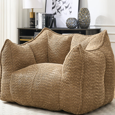 Fauteuil à billes carré avec poignée - chenille, superbe mousse douce pour faciliter le déplacement, salon, chambre à coucher, salle à manger