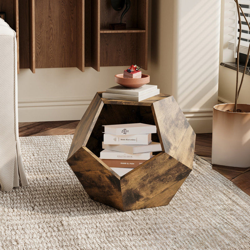 Table d'appoint Modern Pet Furniture, Marron antique