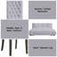 Ensemble de 2 chaises d'appoint Merel en lin gris et chêne gris