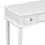 Bureau de maquillage rétro avec grand miroir, coiffeuse à 3 tiroirs pour le rangement des bijoux, console élégante pour la chambre à coucher, le salon, le couloir et le vestibule