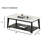 Contemporary  Rectangle Coffee Table With Storage Shelf