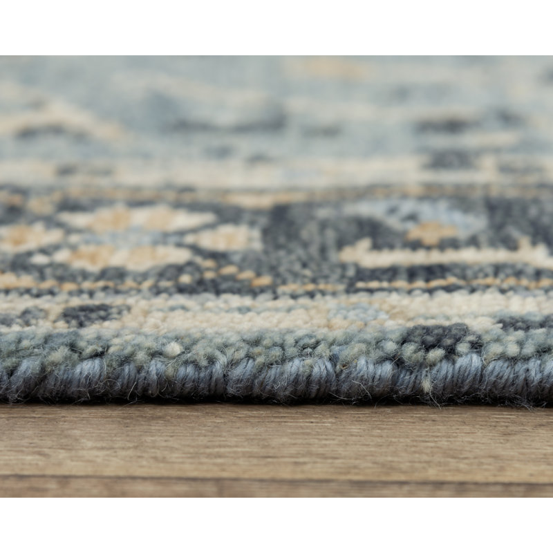 Tapis 100% laine néo-zélandaise noué à la main, Rectangle de 2 pi x 3 pi