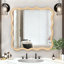 Miroir rectangulaire en bois massif, bois naturel-597646056-738321916