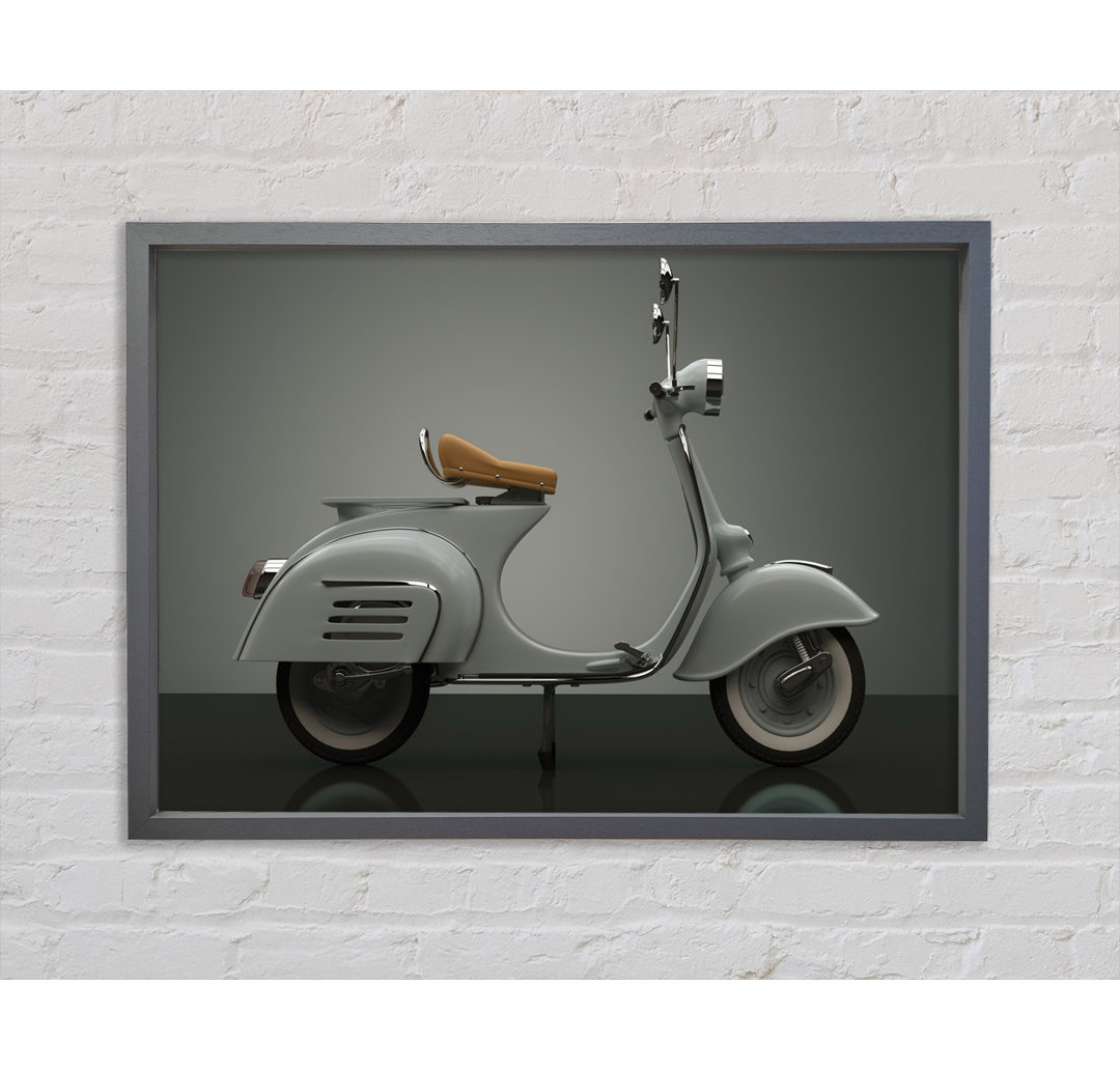 The Awesome Scooter - Einzelner Bilderrahmen Kunstdrucke auf Leinwand