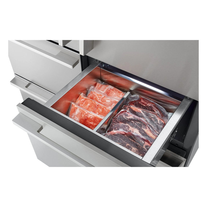 48" Built-in Transitional French Door Refrigerator