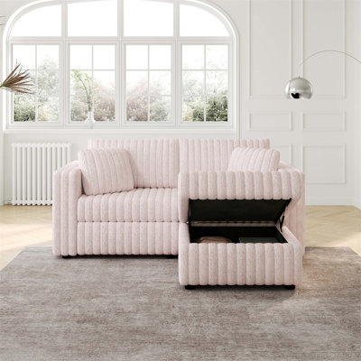 Comfortable and Stylish 3 - Person Sofa with Matching Ottoman, Ideal for Bedroom Relaxation and Interior Enhancement