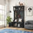 White 4-in-1 Hall Tree with Storage Shoe Bench, Coat Racks & Display Shelves for Entryway-343612293